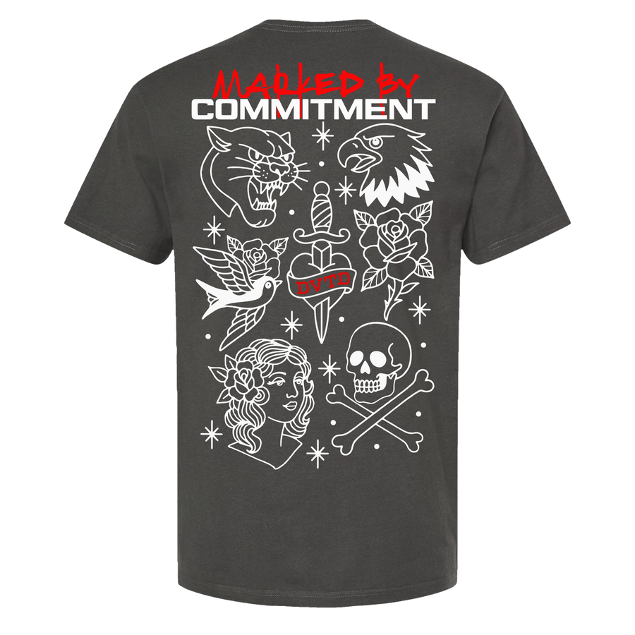 Marked by Commitment — Charcoal Tee