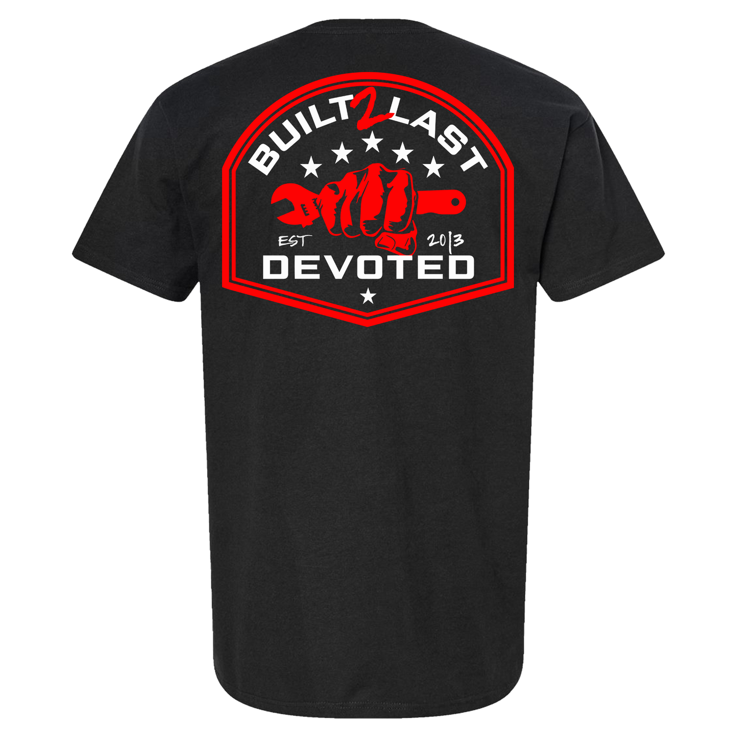 Built 2 Last • black tee