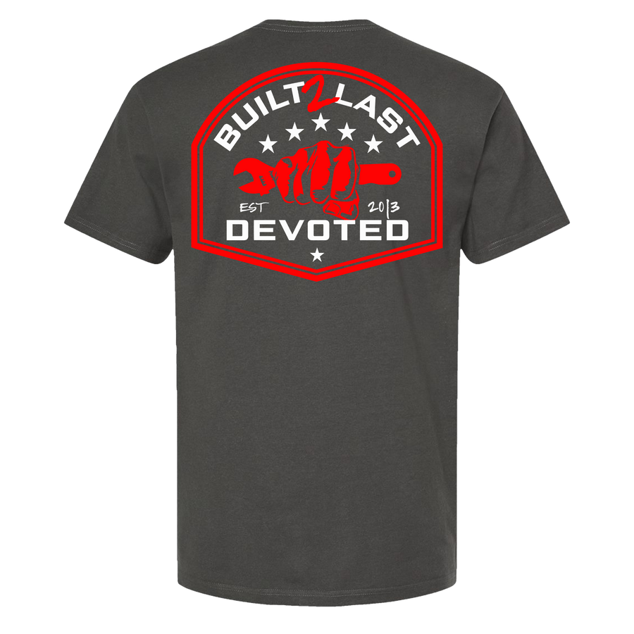 Built to Last — Charcoal Tee