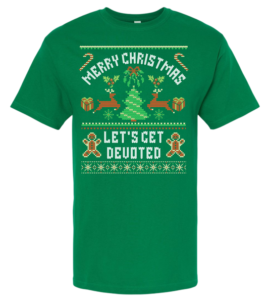 LET'S GET DEVOTED – Christmas Tee & Long Sleeve Tee