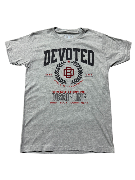 DMC Uniform 004 Athletic Department Tee in Athletic Grey, front view