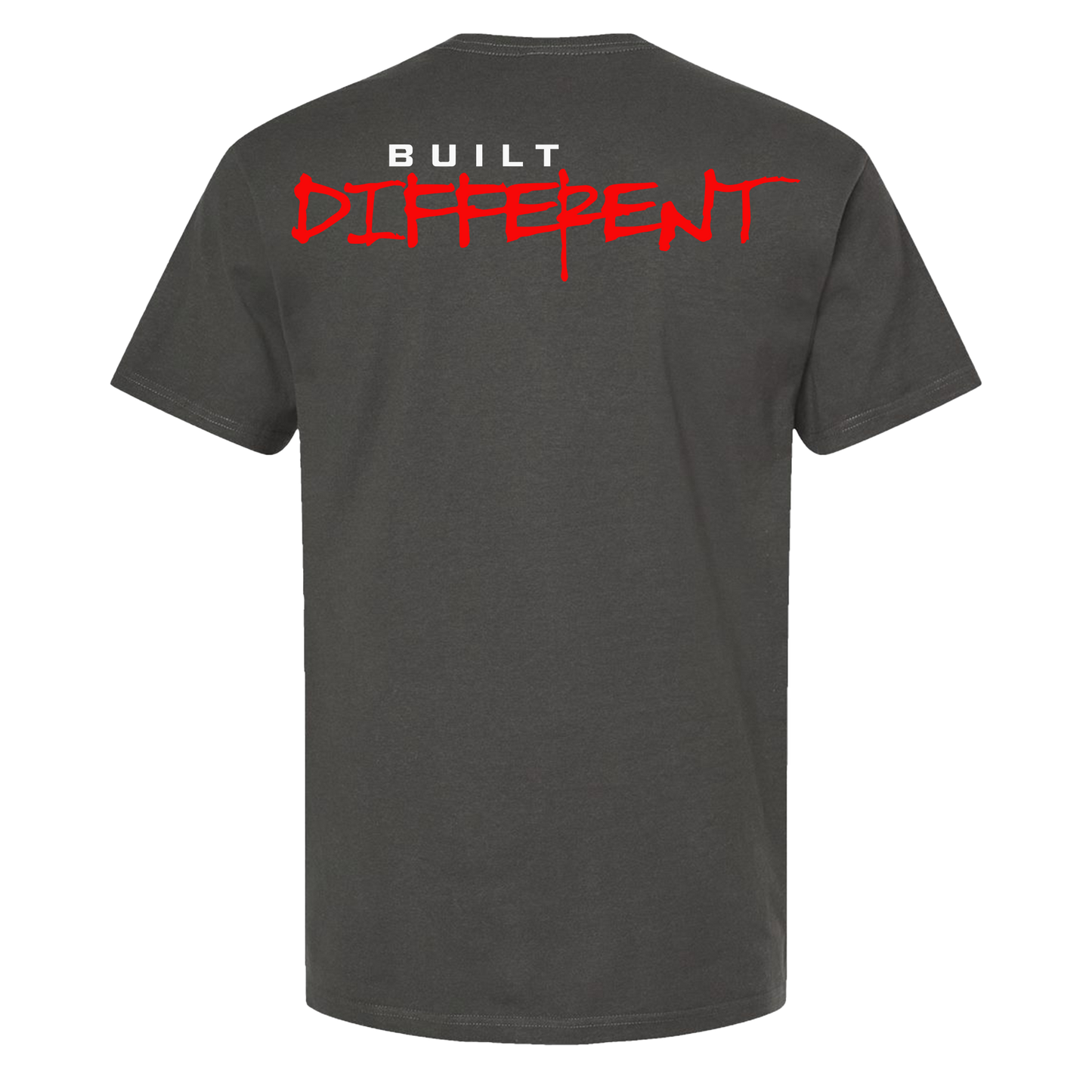 Built.Different • charcoal tee