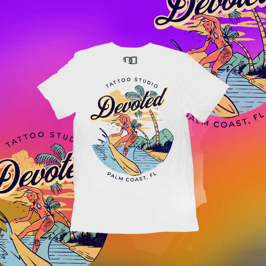 Devoted Surfer Chick Tee