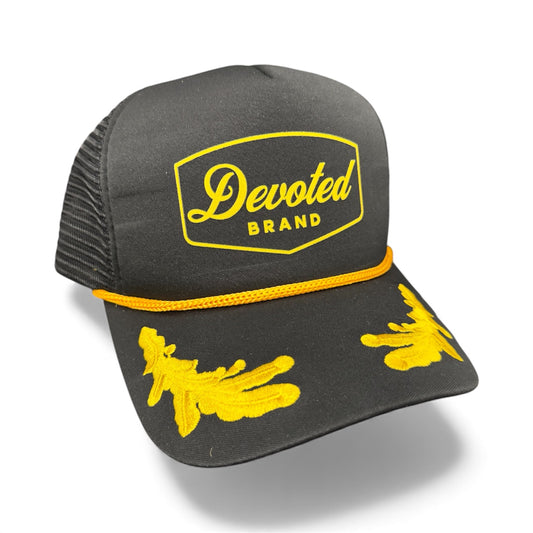 Devoted Brand • Black & Yellow Commander Rope Trucker