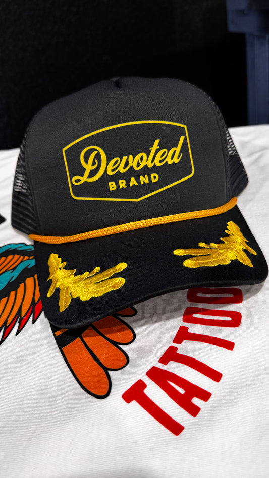 Devoted Brand • Black & Yellow Commander Rope Trucker