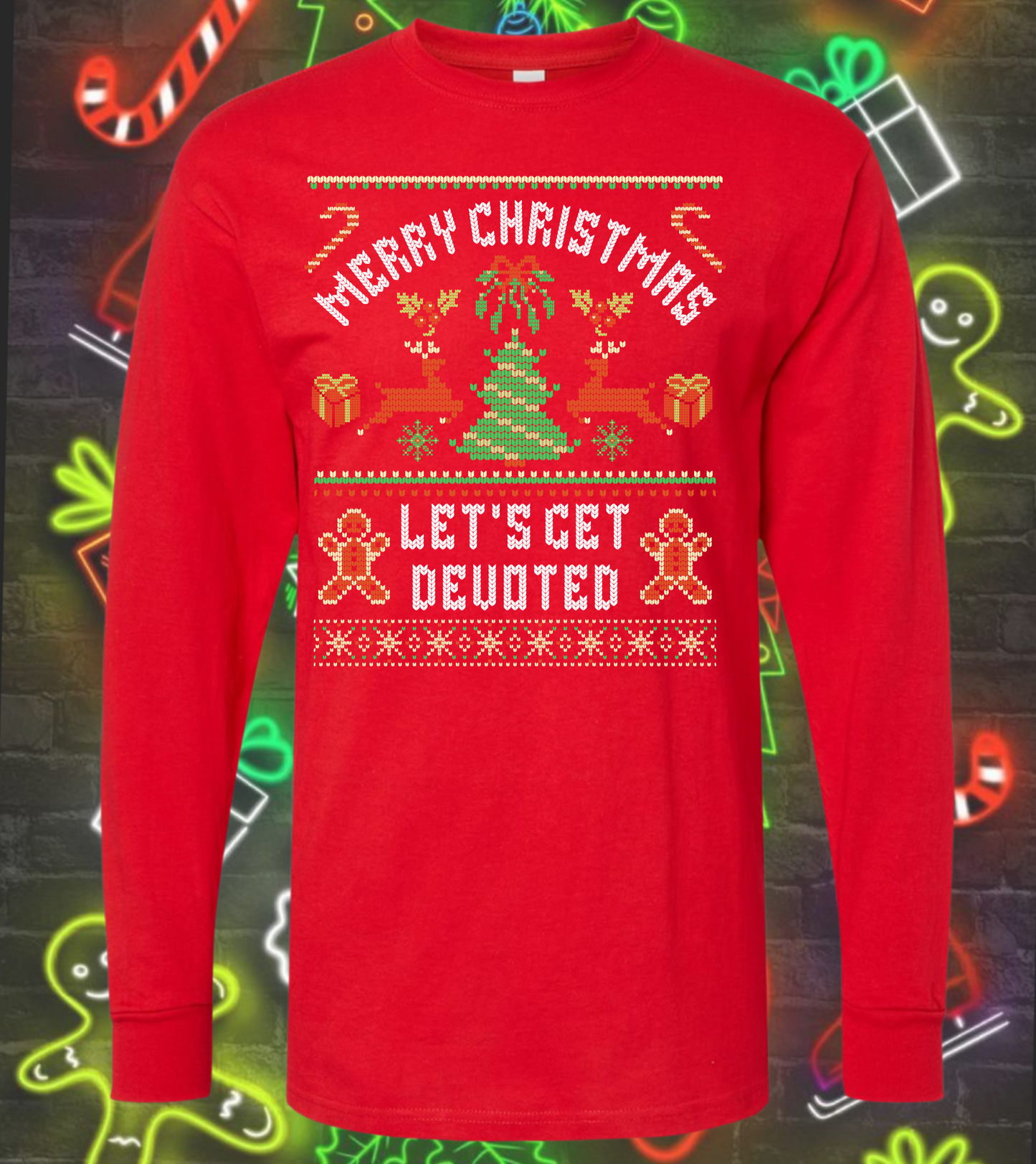 LET'S GET DEVOTED – Christmas Tee & Long Sleeve Tee