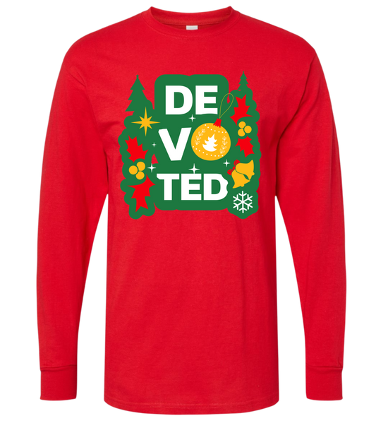 Devoted Holiday Tee and Long Sleeve – FESTIVE BLOCK