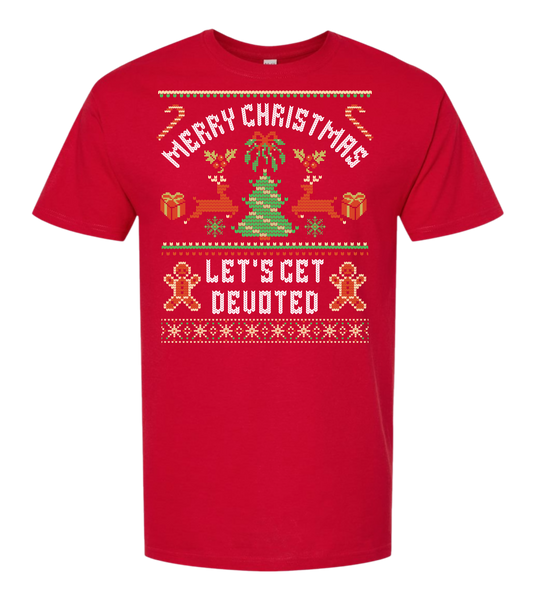 LET'S GET DEVOTED – Christmas Tee & Long Sleeve Tee