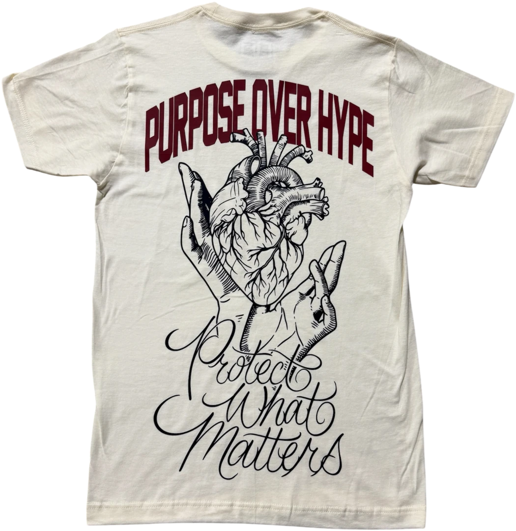 DMC Uniform 005 — Purpose Over Hype Tee — back view